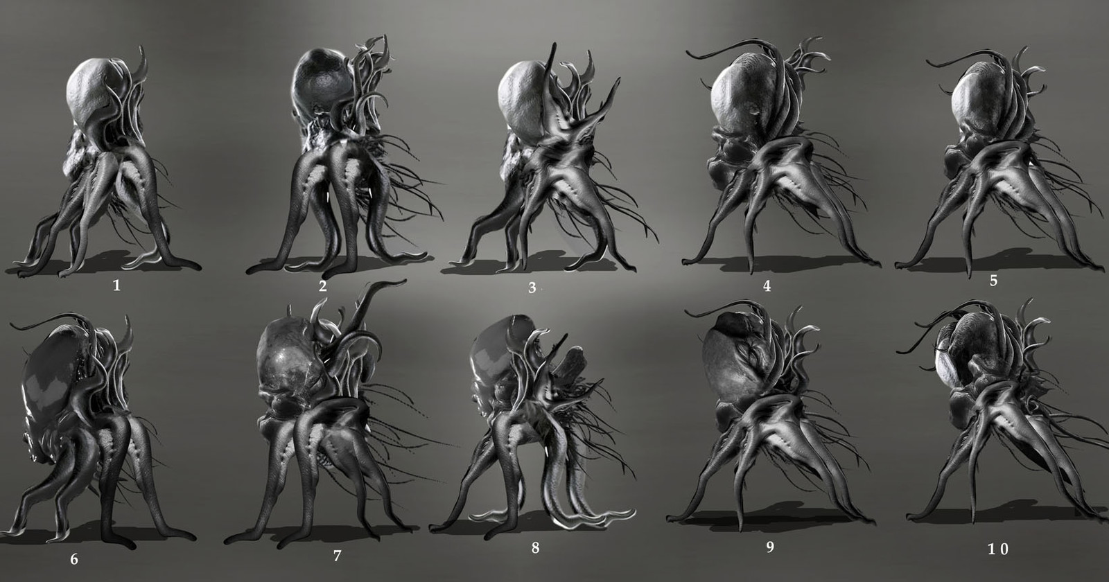 Gelatin based lifeforms  for a unreleased GAME