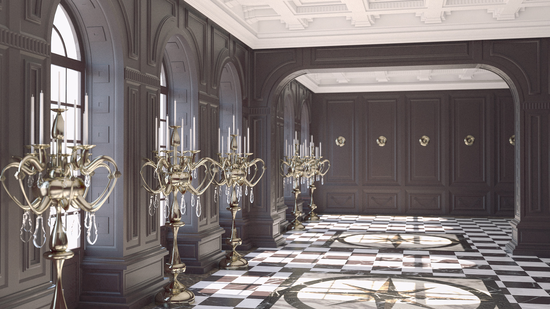 Artstation Palace Interior Adrian Sanchez