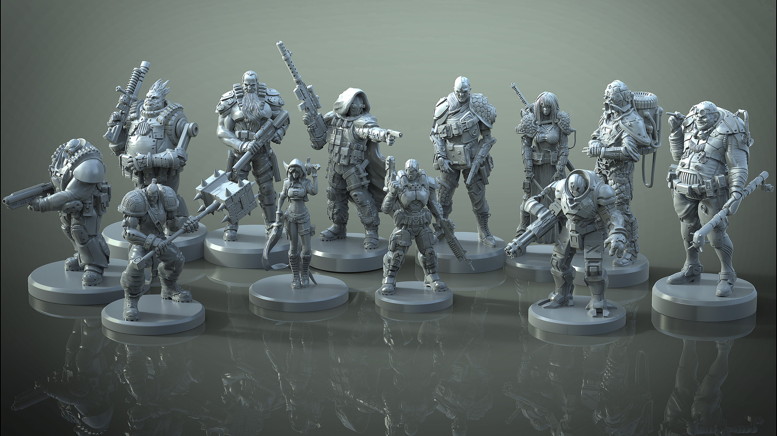 Recent wargames miniatures