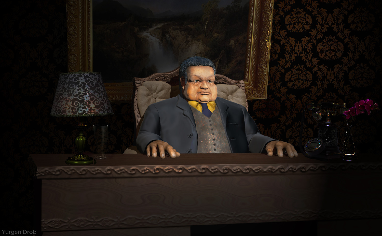 ArtStation Rex Stout Nero Wolfe