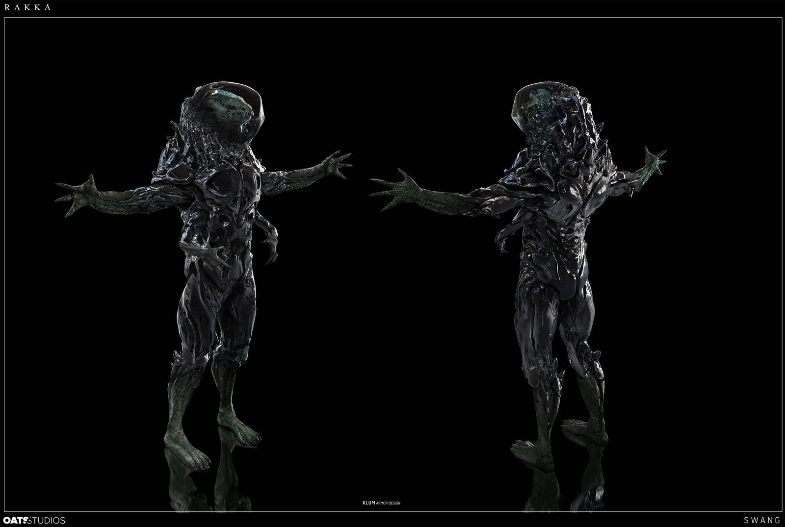 Neill eventually wanted the armor to blend into the body, especially on the arms and legs.