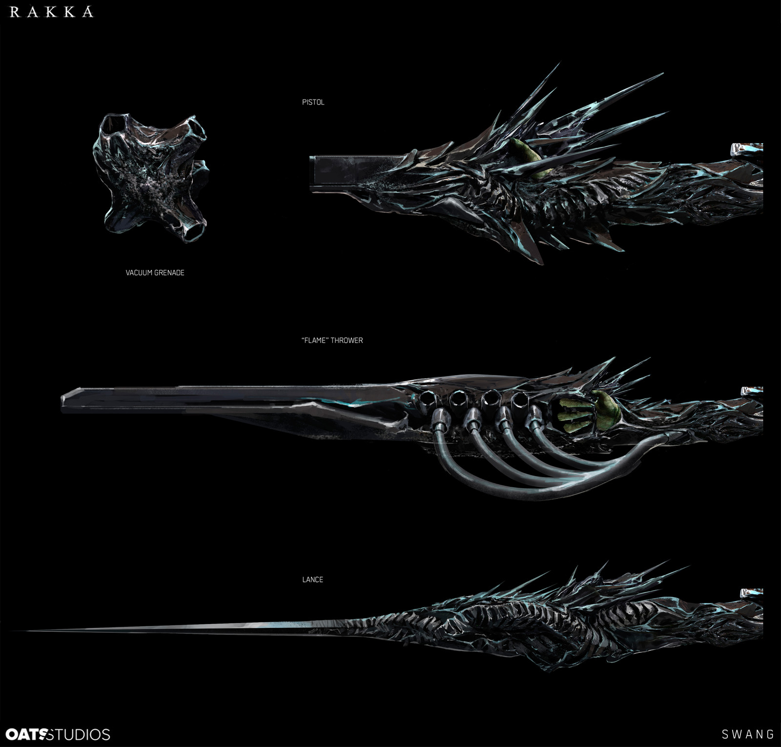 They could also have more traditional weapons like swords or lance (my personal favourite).