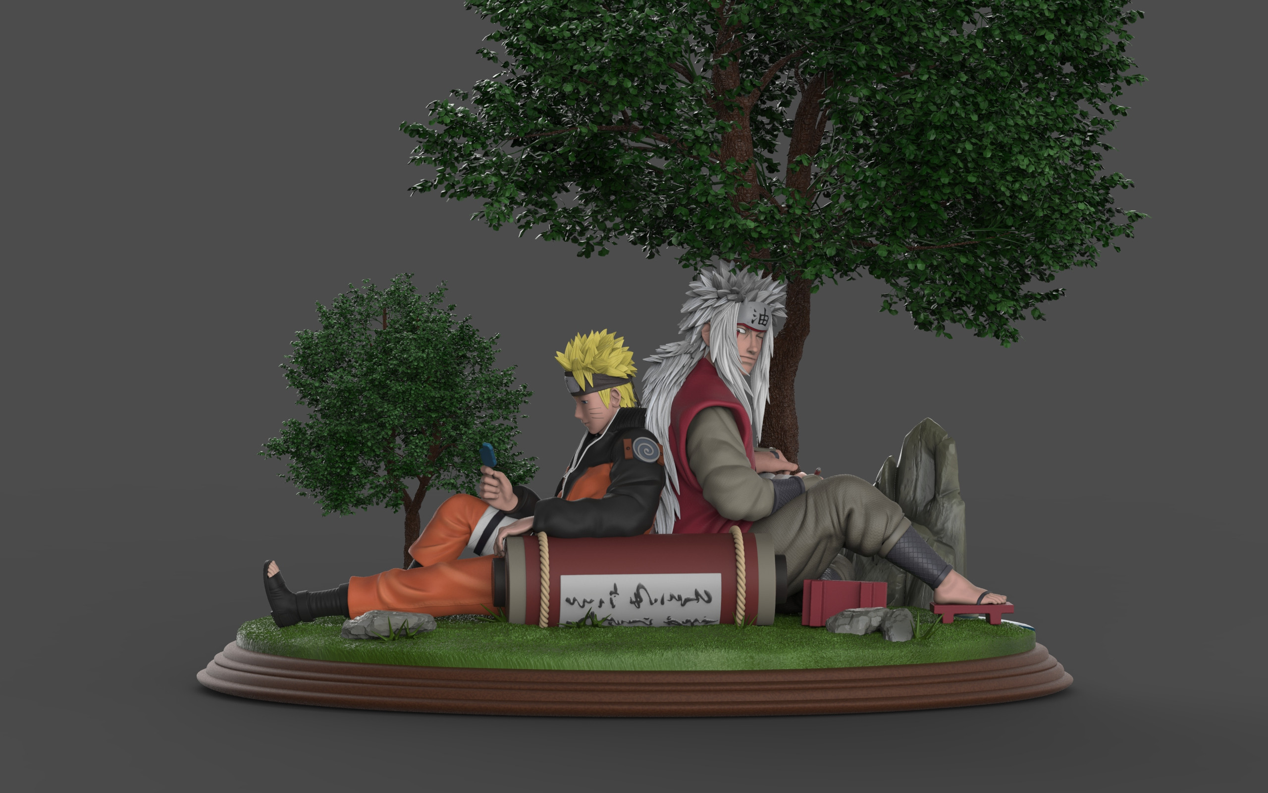 Artstation Jiraiya Naruto Teacher Student Guillaume Vanson