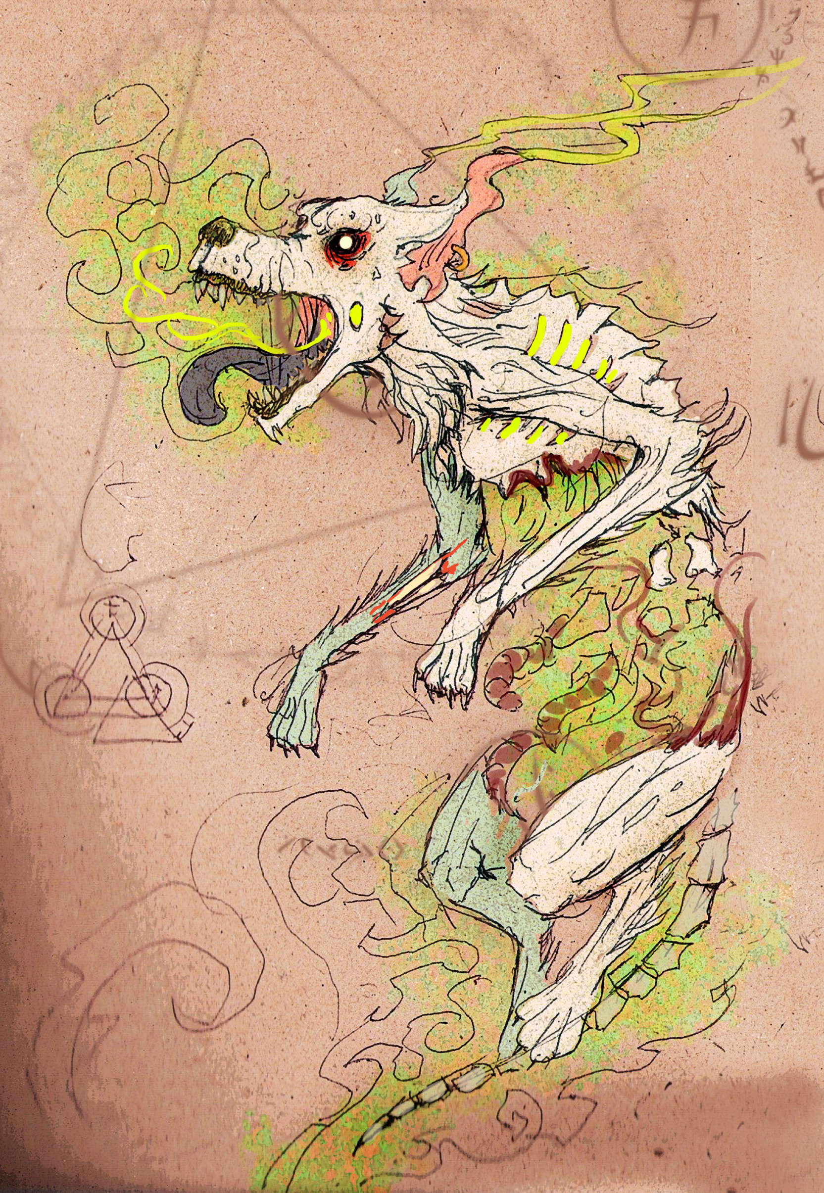 ArtStation Ghost Dog sketch
