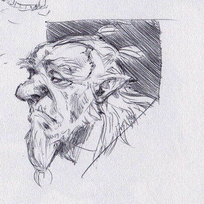 Taran fiddler sketchbook page 1