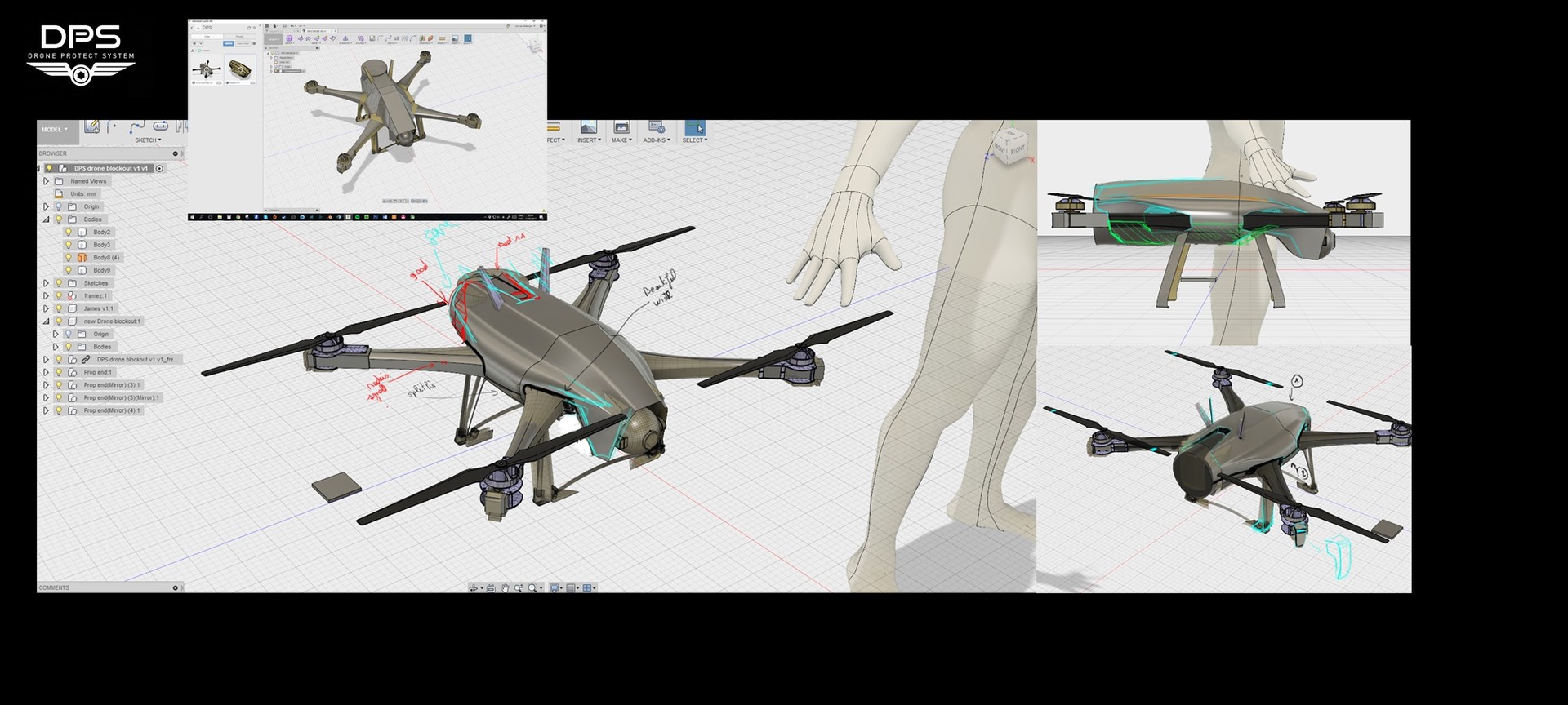 NX Design of DPS Drone