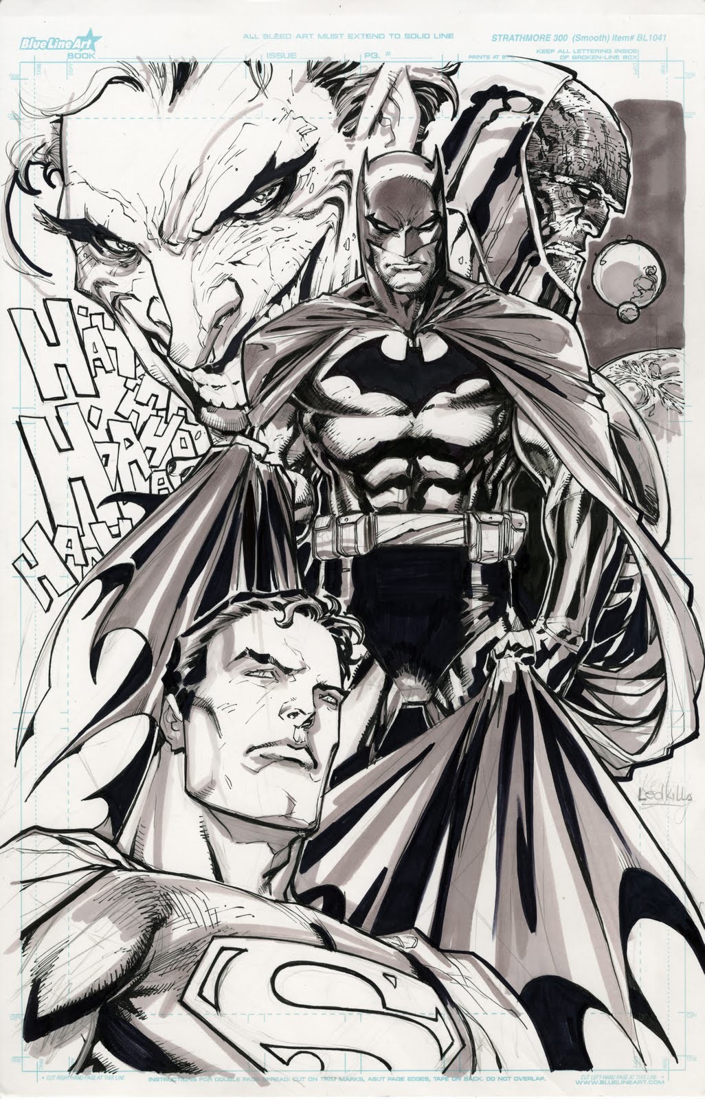 Artstation Superman Batman Joker Darkseid Christopher D Rivers,Line Art Portrait Artists