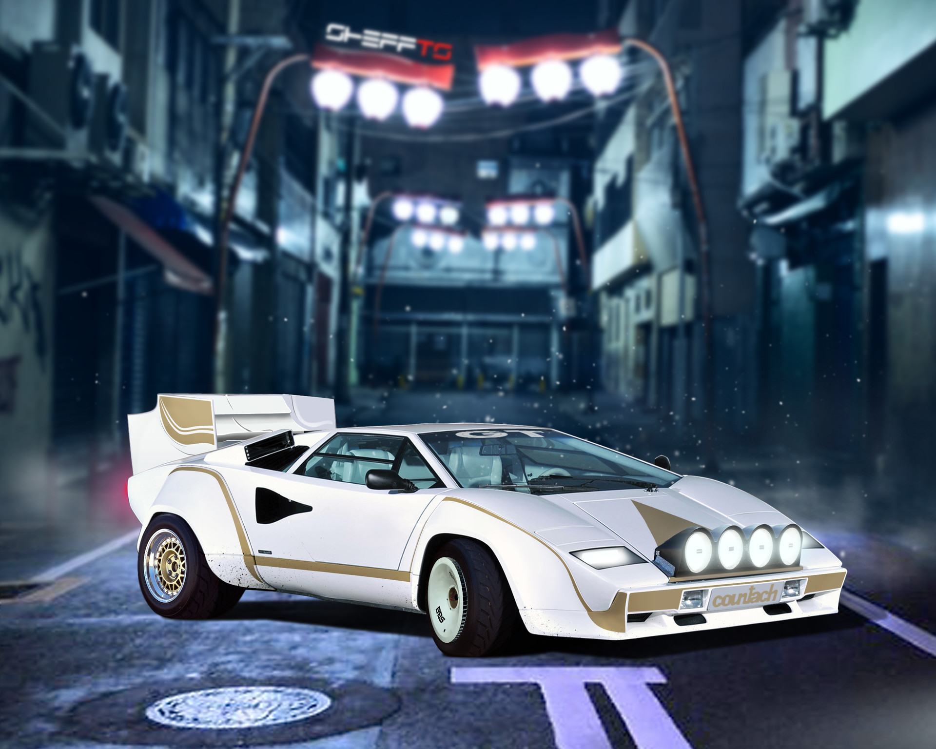 Lamborghini Countach Cyberpunk