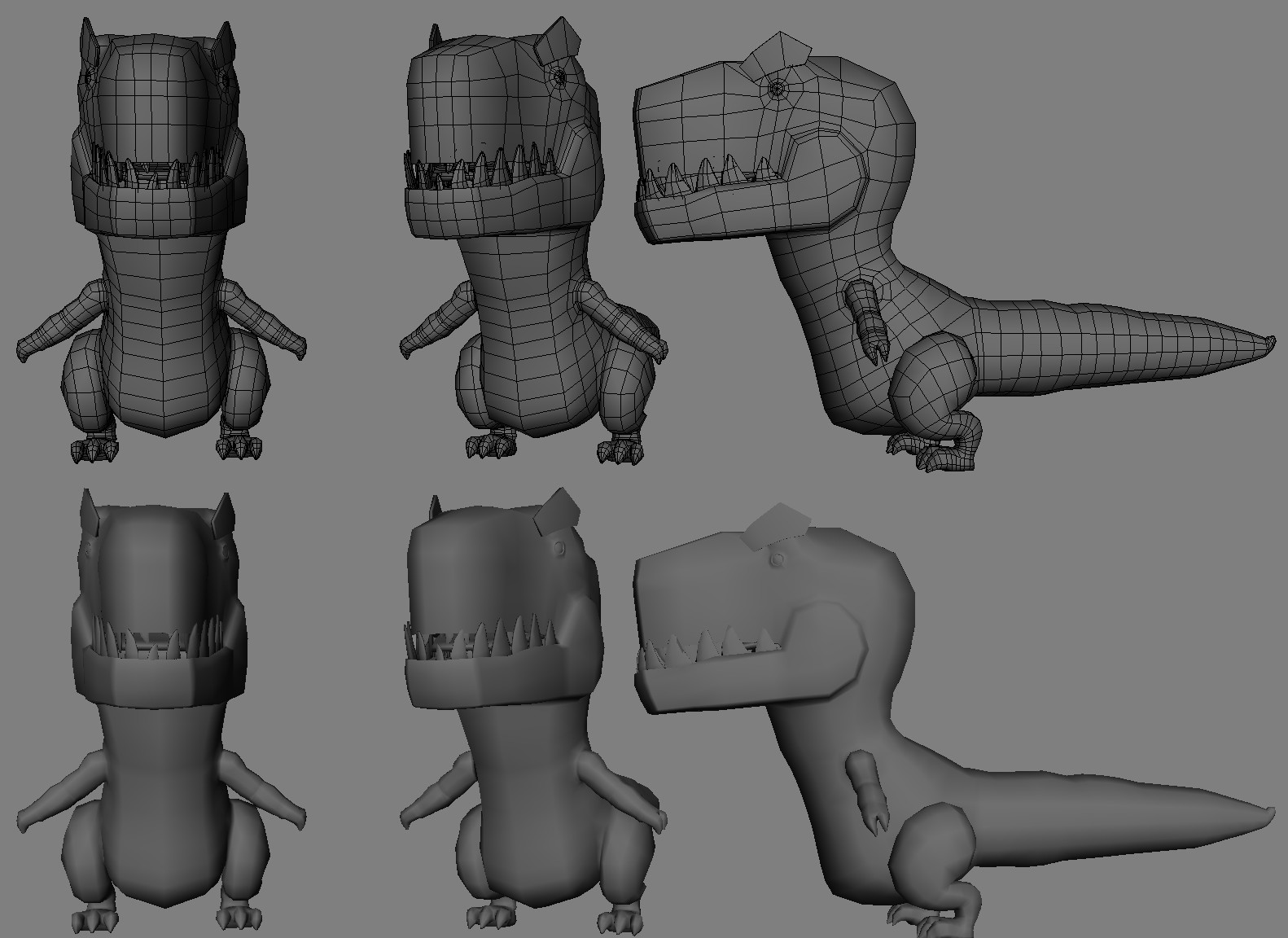 I modeled the in game low poly and Mike Uziel finished it up with texturing for the game demo (in which the world will never see)