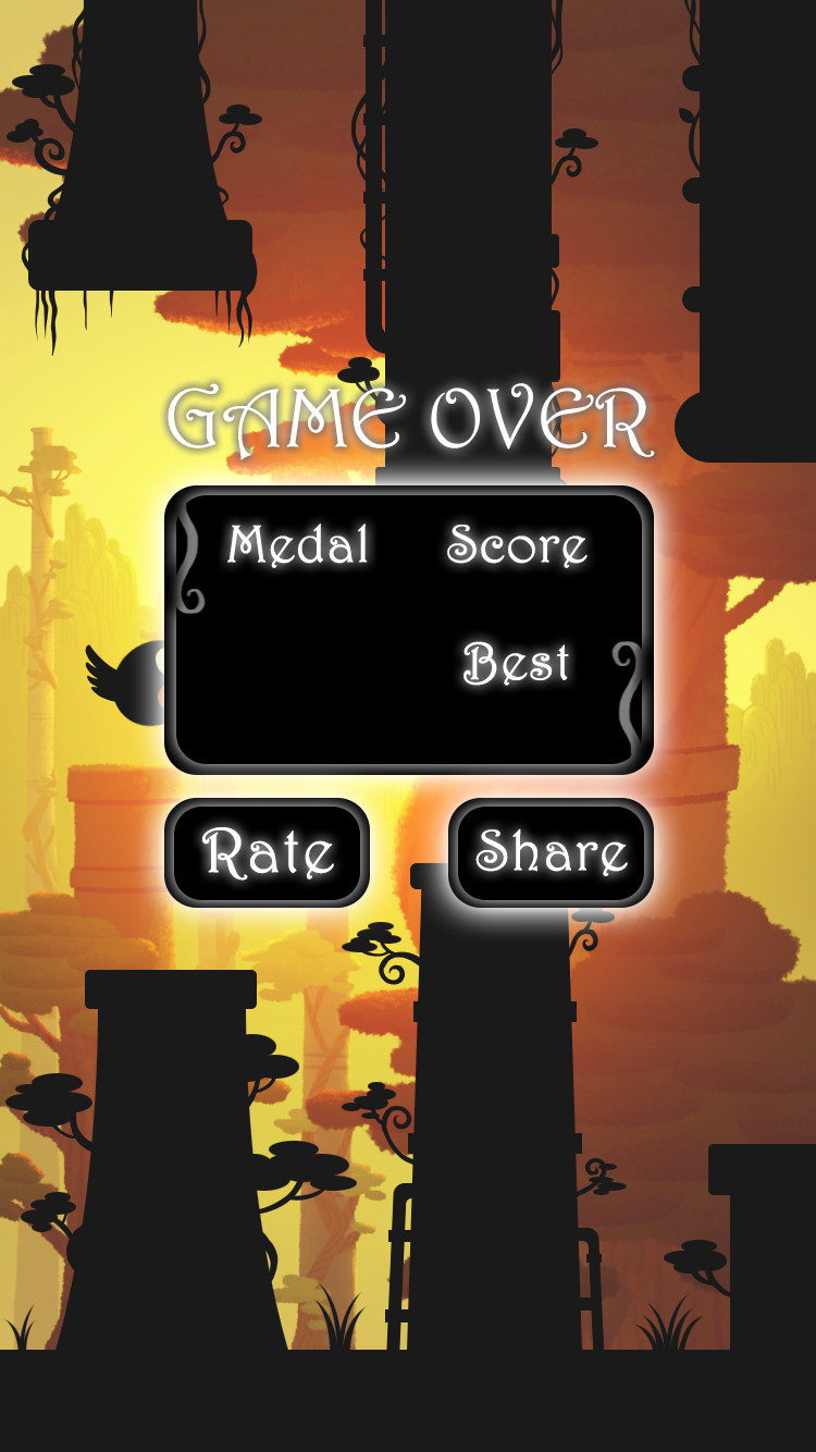 cocos2d iphone - Game over pop-up like Flappy Bird - Game