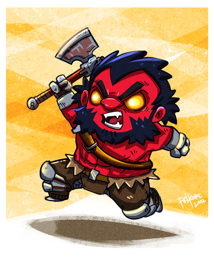 Here comes the axe~