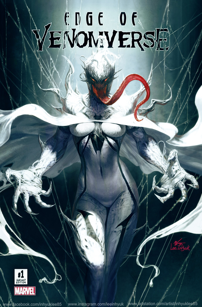 Emma Frost's fully –venomized version + Cover frame