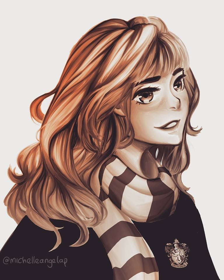 My quick drawing of Hermione Granger from Harry Potter. She's such a queen  💕 what are your opinions on her? : r/harrypotter