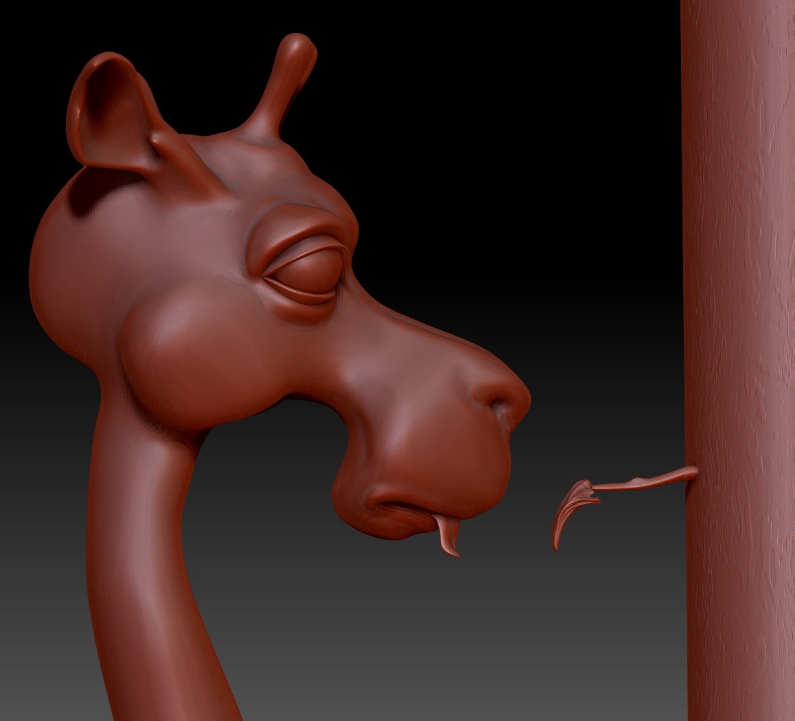 Gentleman Giraffe ZBrush Model