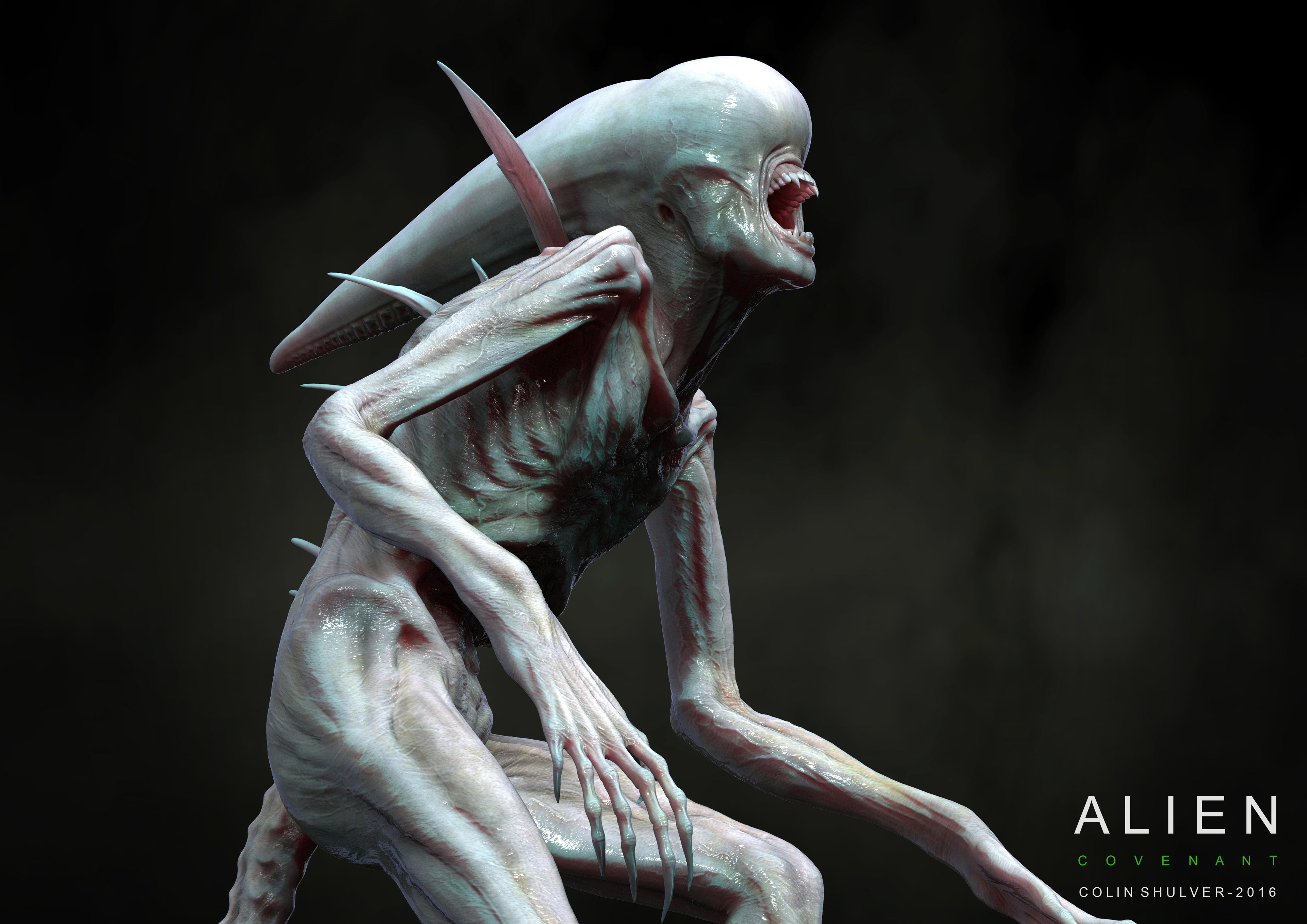 Artstation Alien Covenant Neomorph Colin Shulver