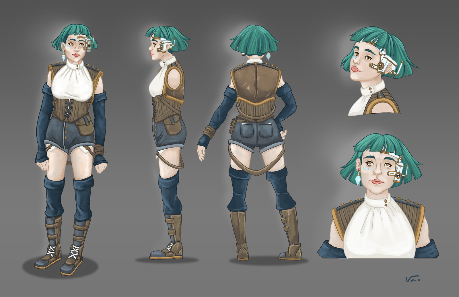 -Christina-
360 character sheet with close up looks.