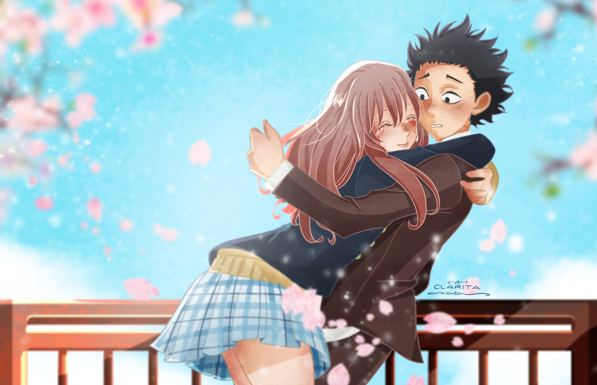 Artstation Koe No Katachi Fanart Clarita Joy Cailan