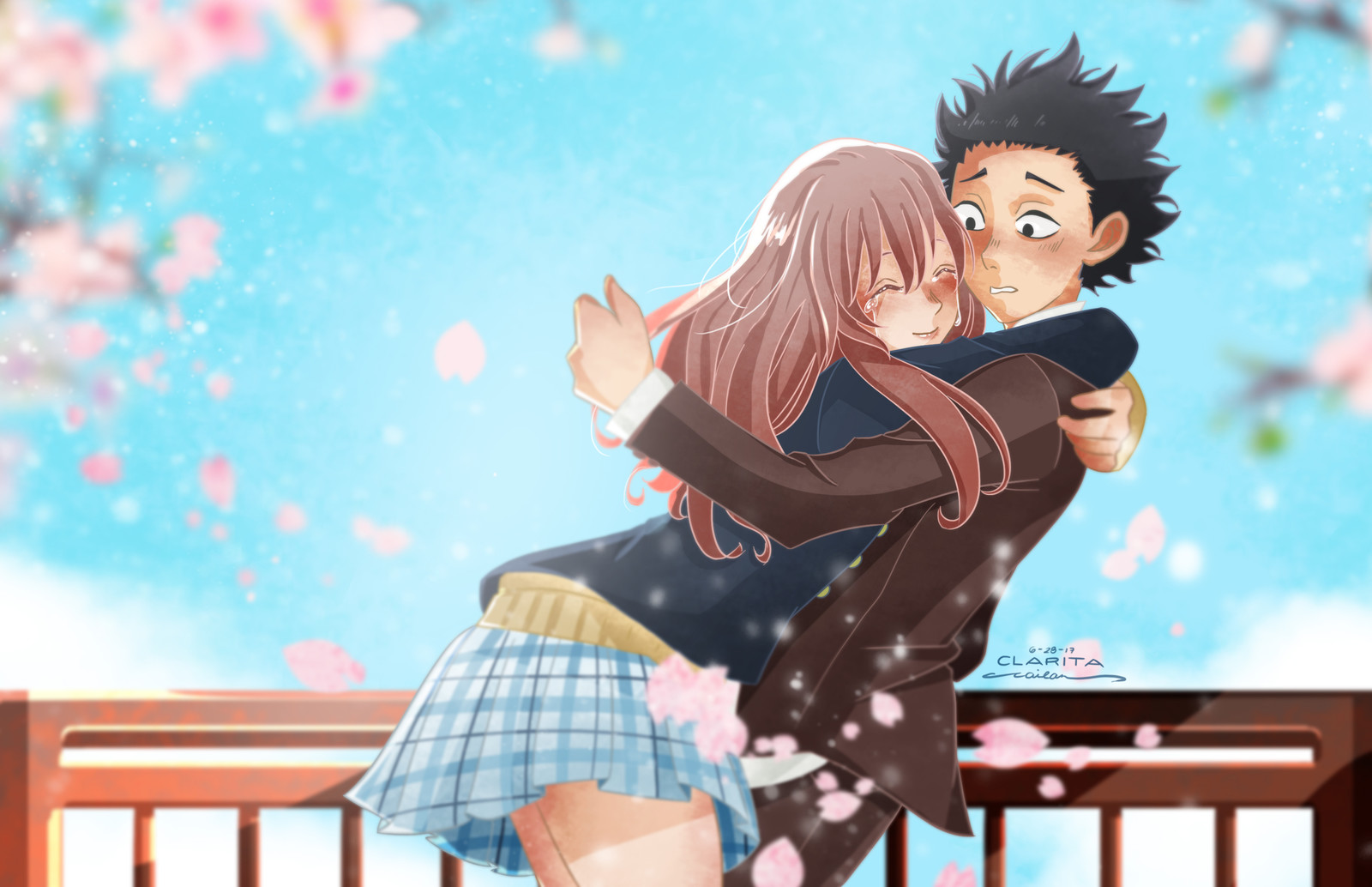 Artstation Koe No Katachi Fanart Clarita Joy Cailan