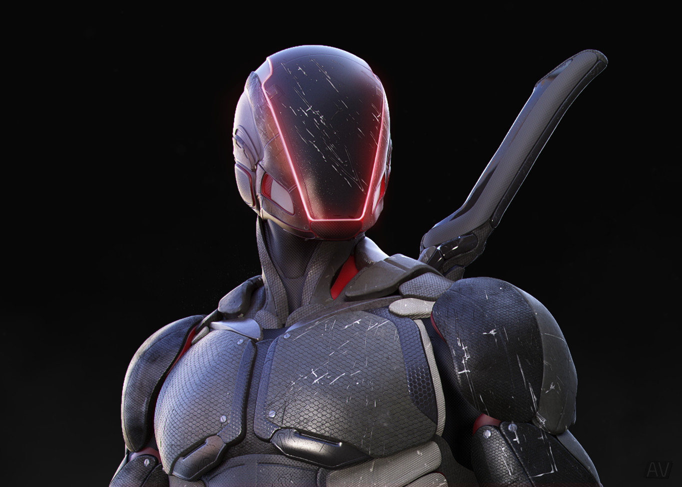 Artstation - Futuristic Assassin