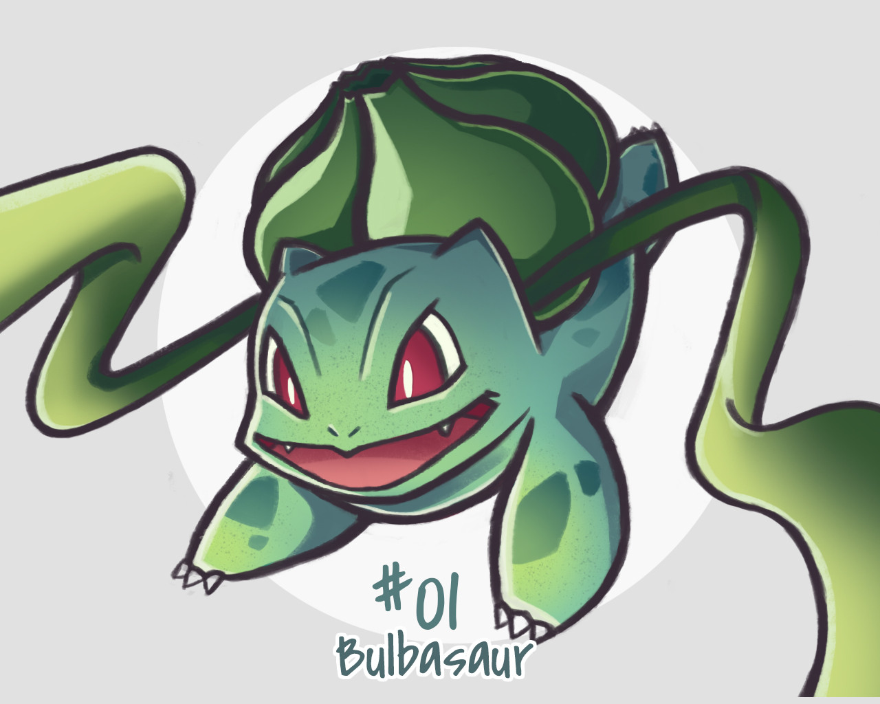 Como desenhar o Pokémon Bulbassauro