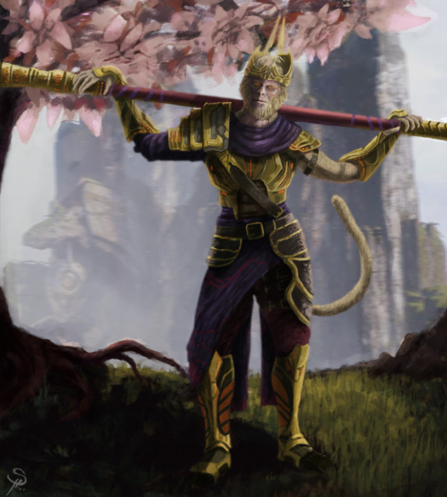 Artstation Sun Wukong The Monkey King Godserg Art Artstation Sun Wukong The Monkey King Godserg Art