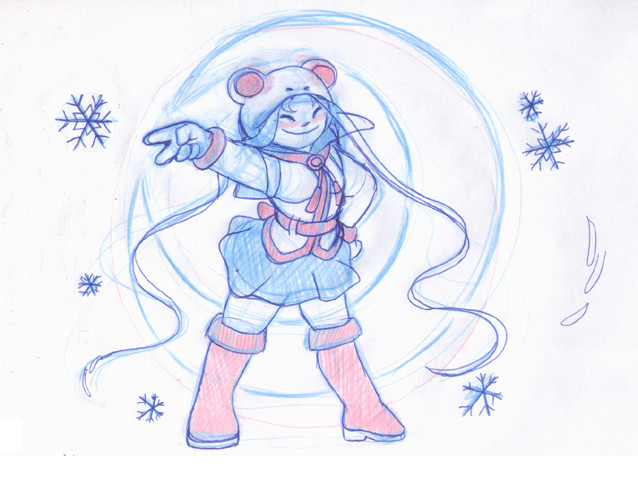Refined sketch.