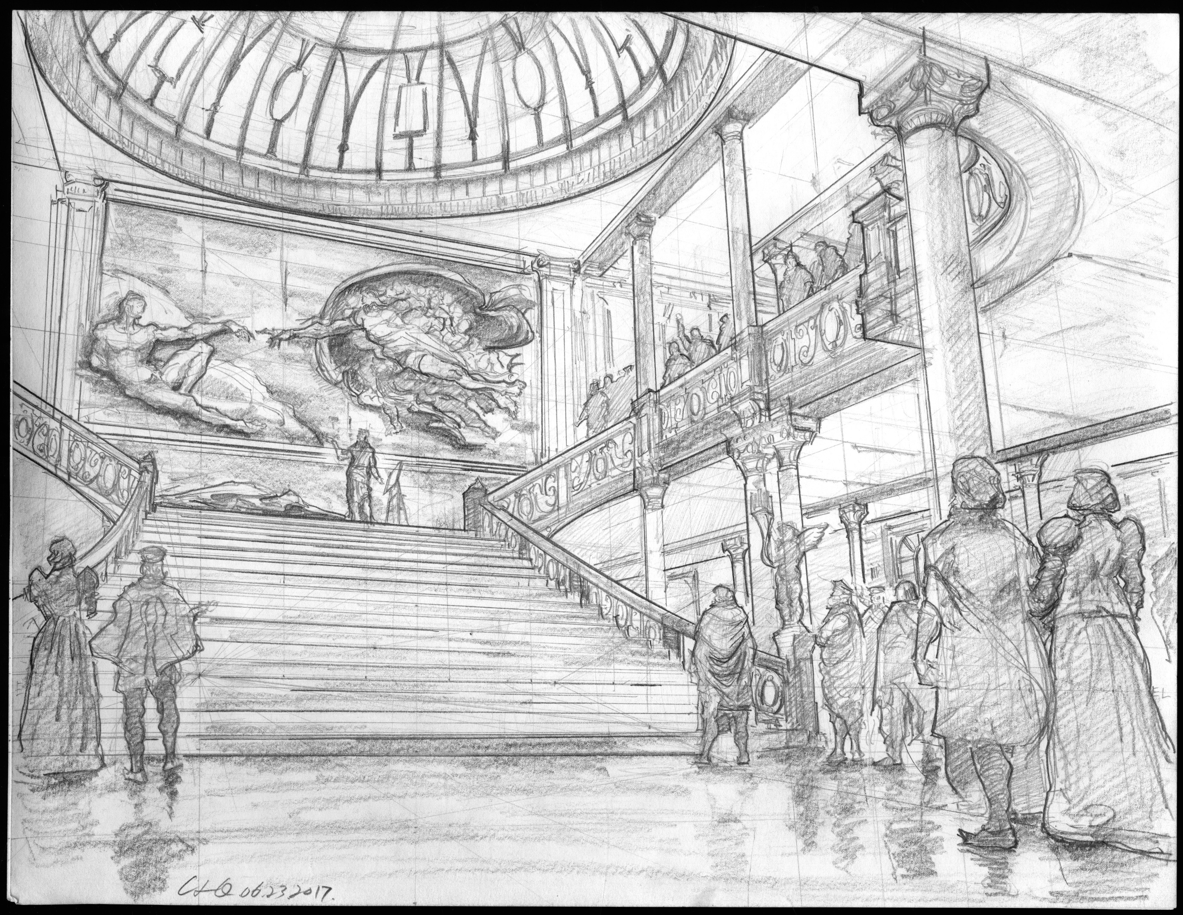 Рисунок карандашом ренессанс
