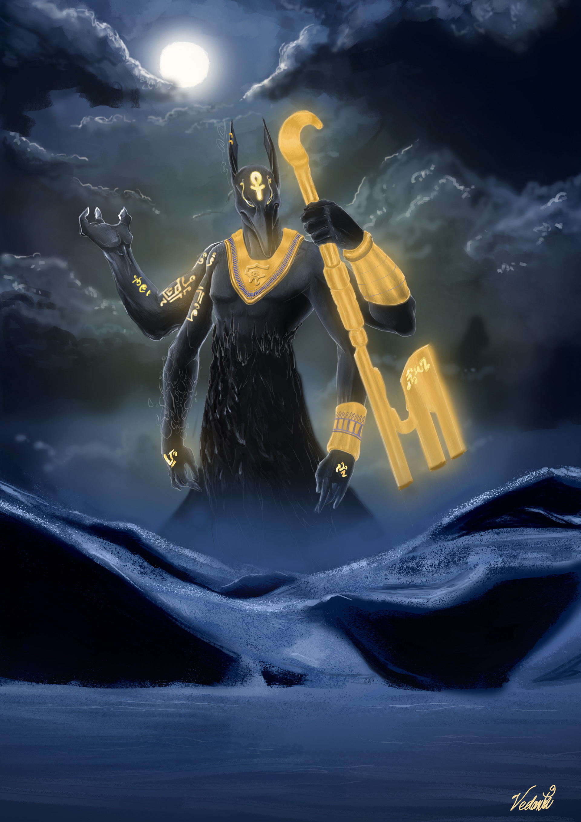 Artstation Egyptian God Seth Vedanta Chakraborty