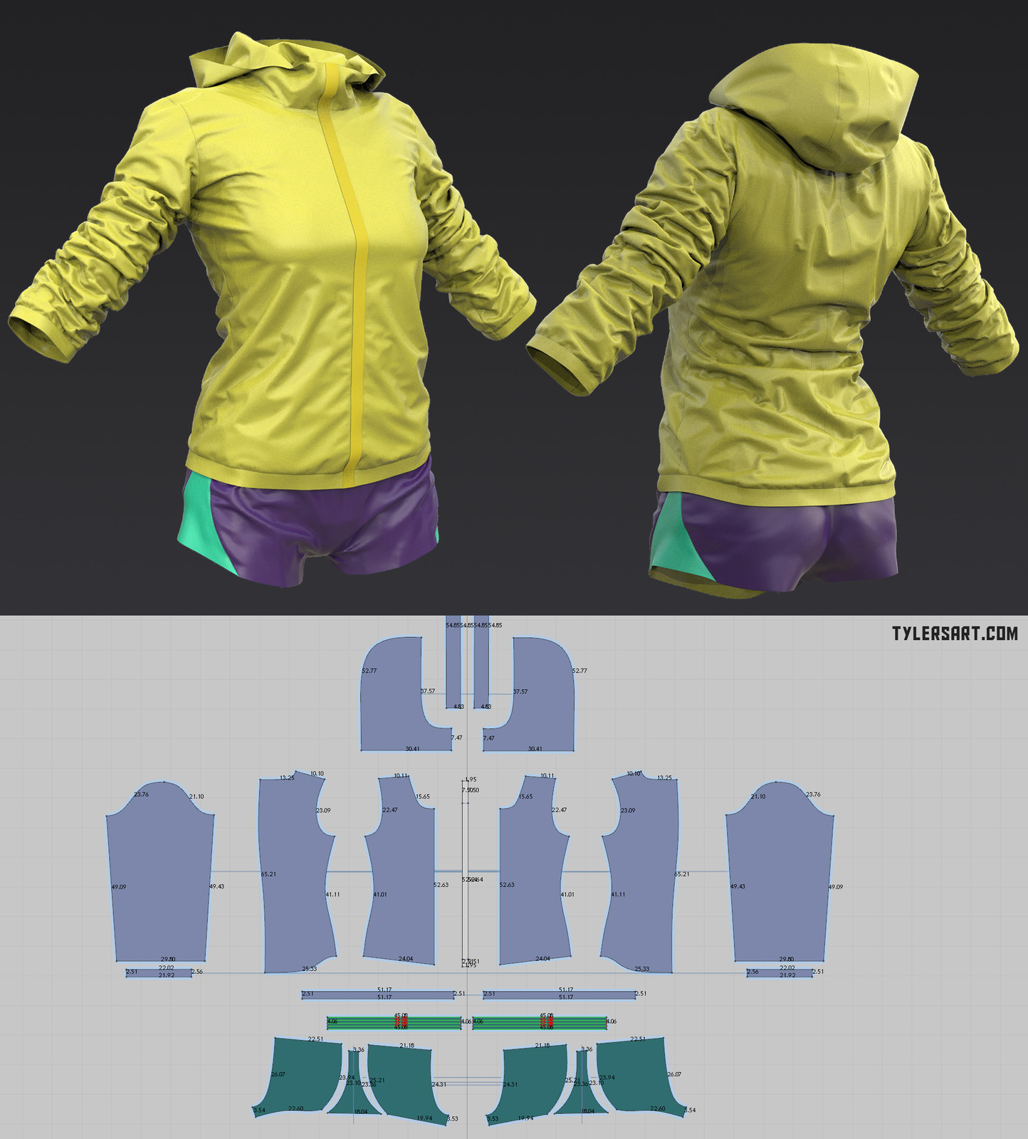 Outfit for a fast running zombie.