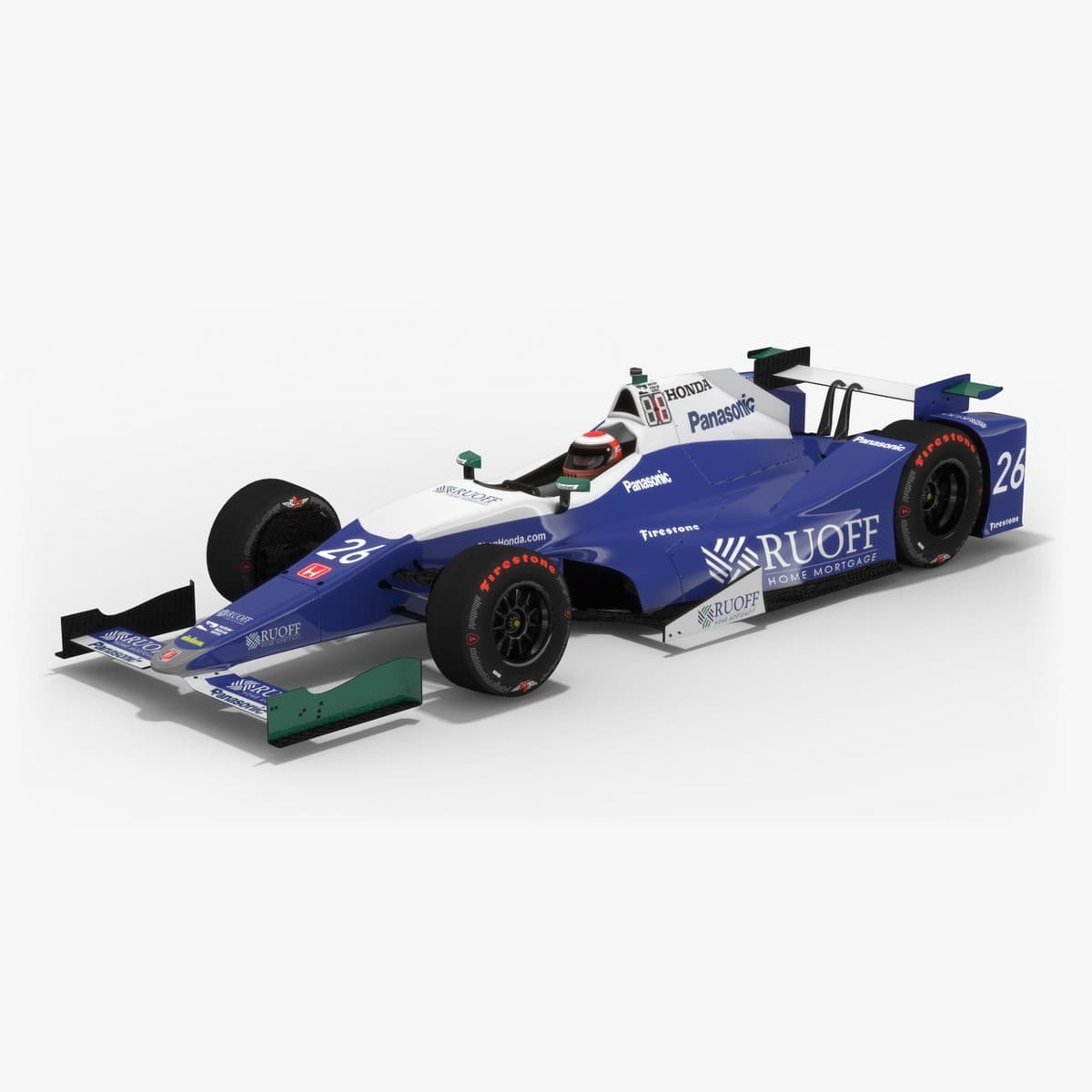 Oleksii Sergiyovych Andretti Honda Takuma Sato Indycar Season 17 3d Model