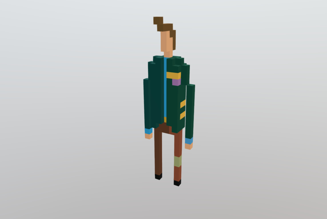 Artstation Voxel Character Lucas Goes