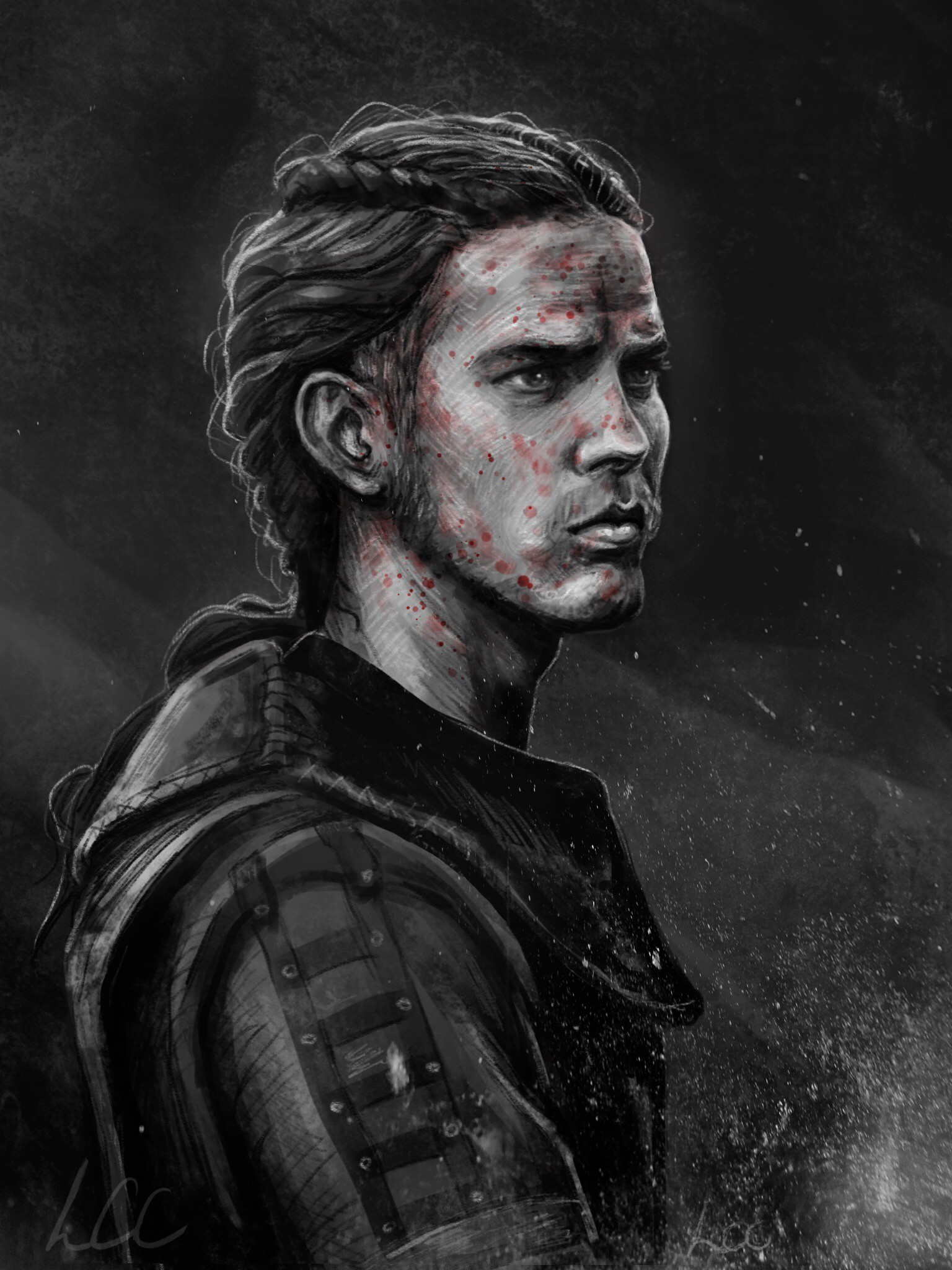 Artstation Hvitserk Lothbrok Sketch Lindsey Crummett