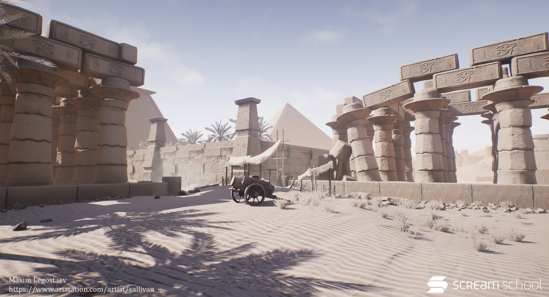 Artstation Egypt Environment Max Legostaev