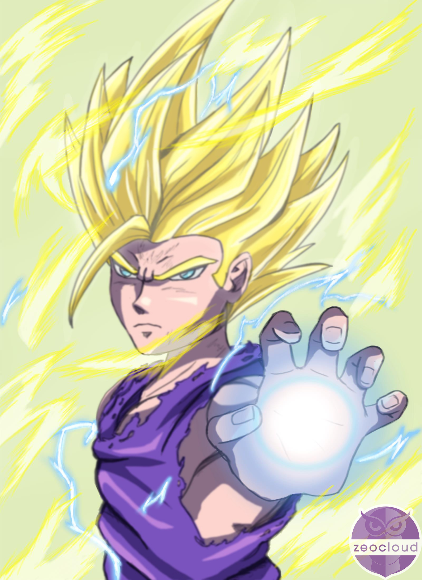 Artstation Ssj2 Gohan Marc Soogrim