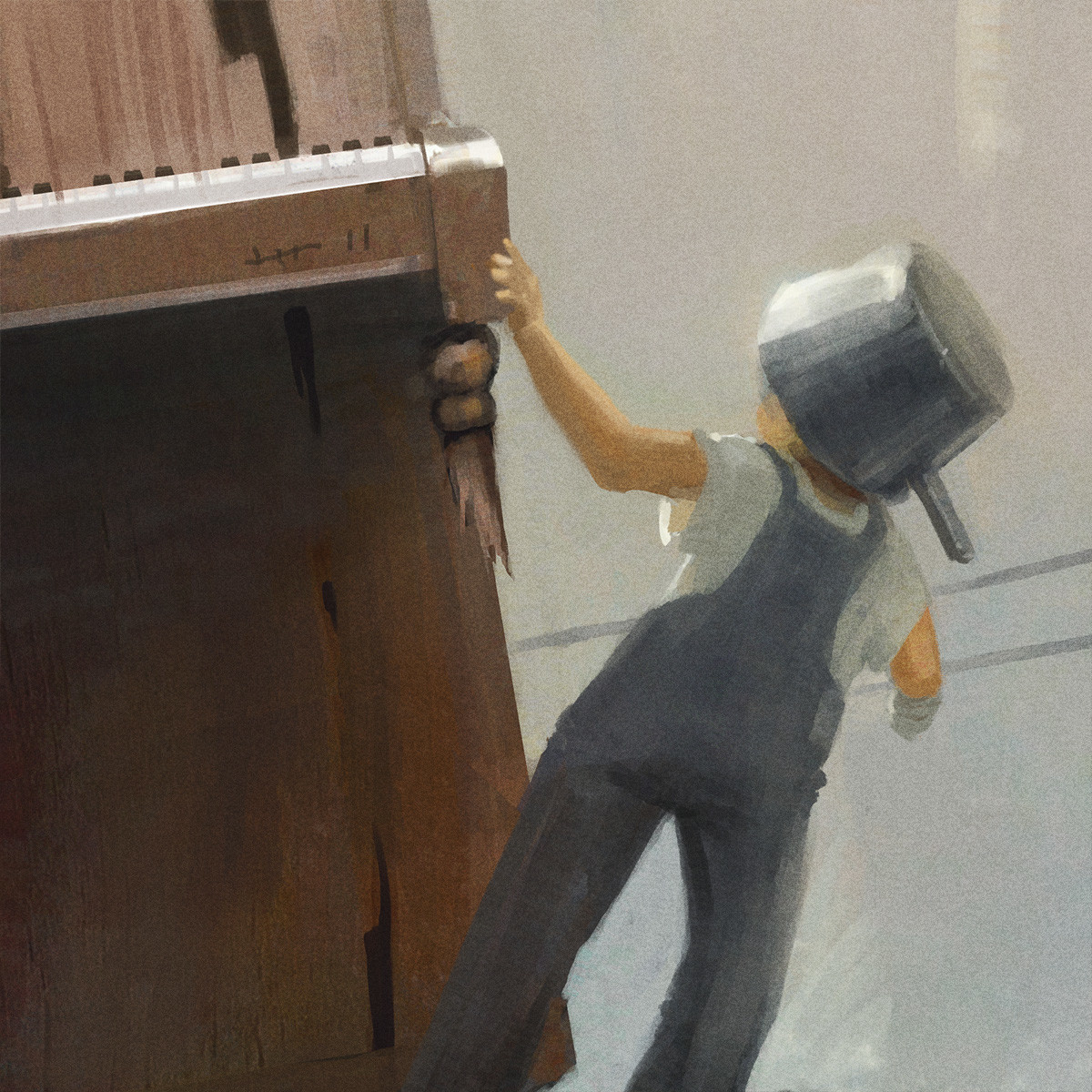 Boy with a pan