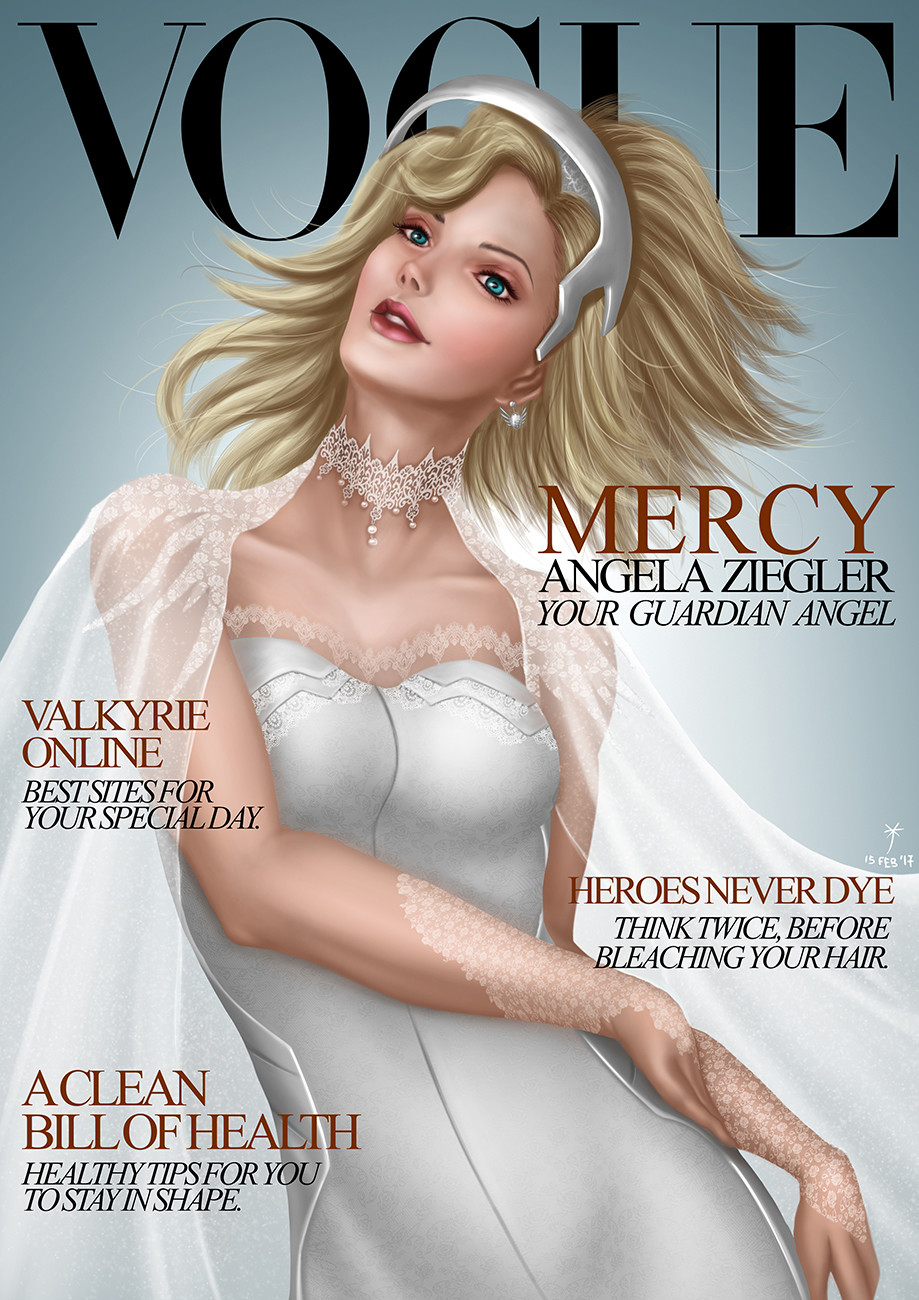 Artstation Vogue Magazine Mercy Xavier Thean Artstation Vogue Magazine Mercy Xavier Thean