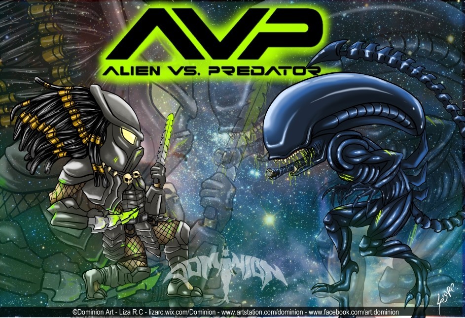 alien vs predator fan art