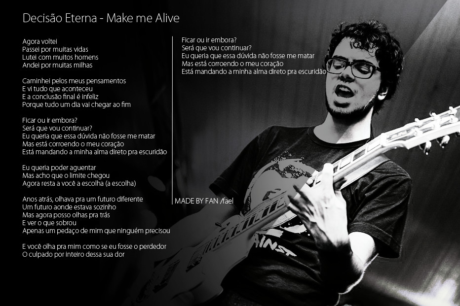 Caminhei Muitas Milhas Mas Não Consegui Te Encontrar Artstation Make Me Alive Fanart Rafael Vinicius
