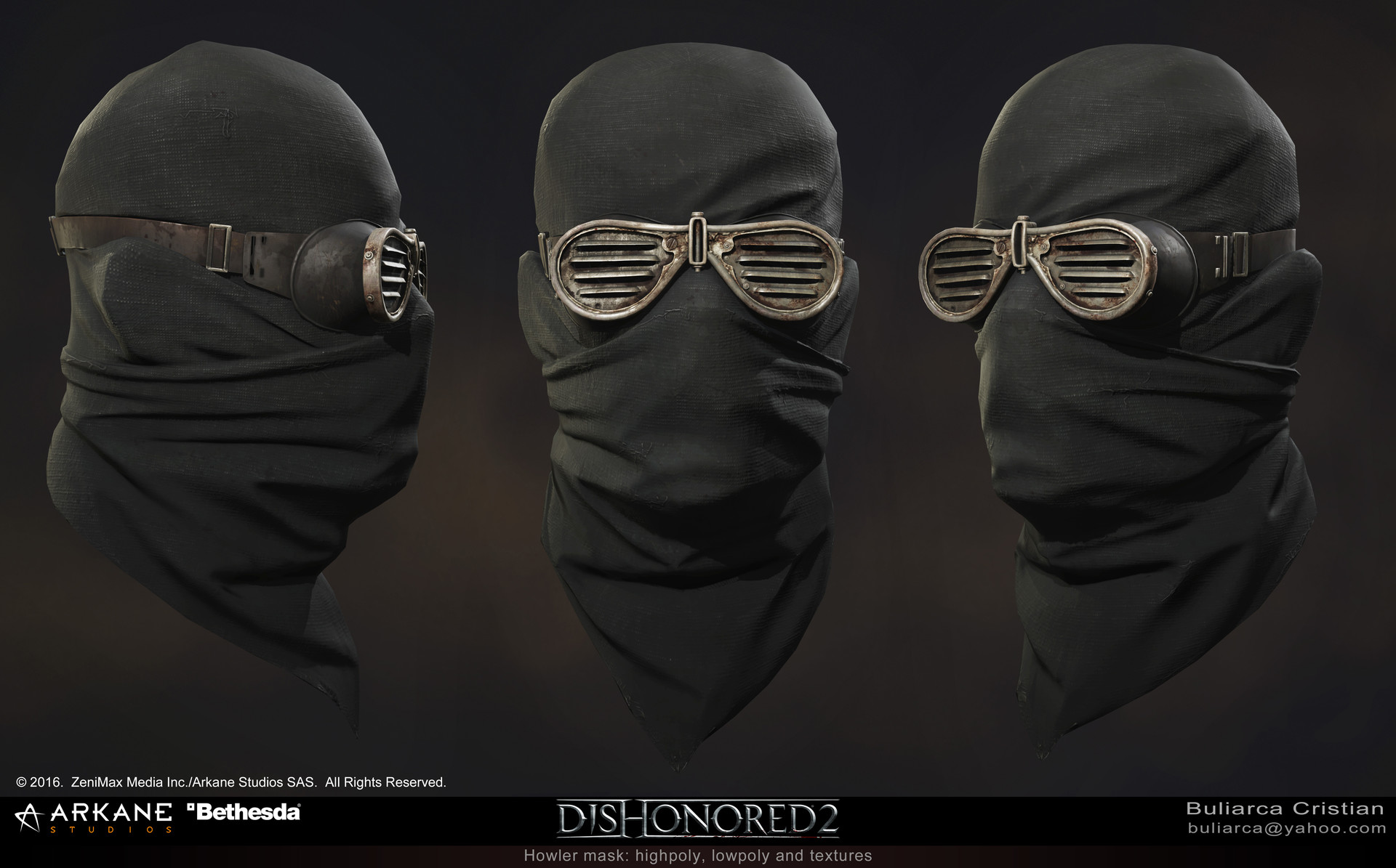 Cristian-Marius Buliarca - Dishnored2 - masks and helmets