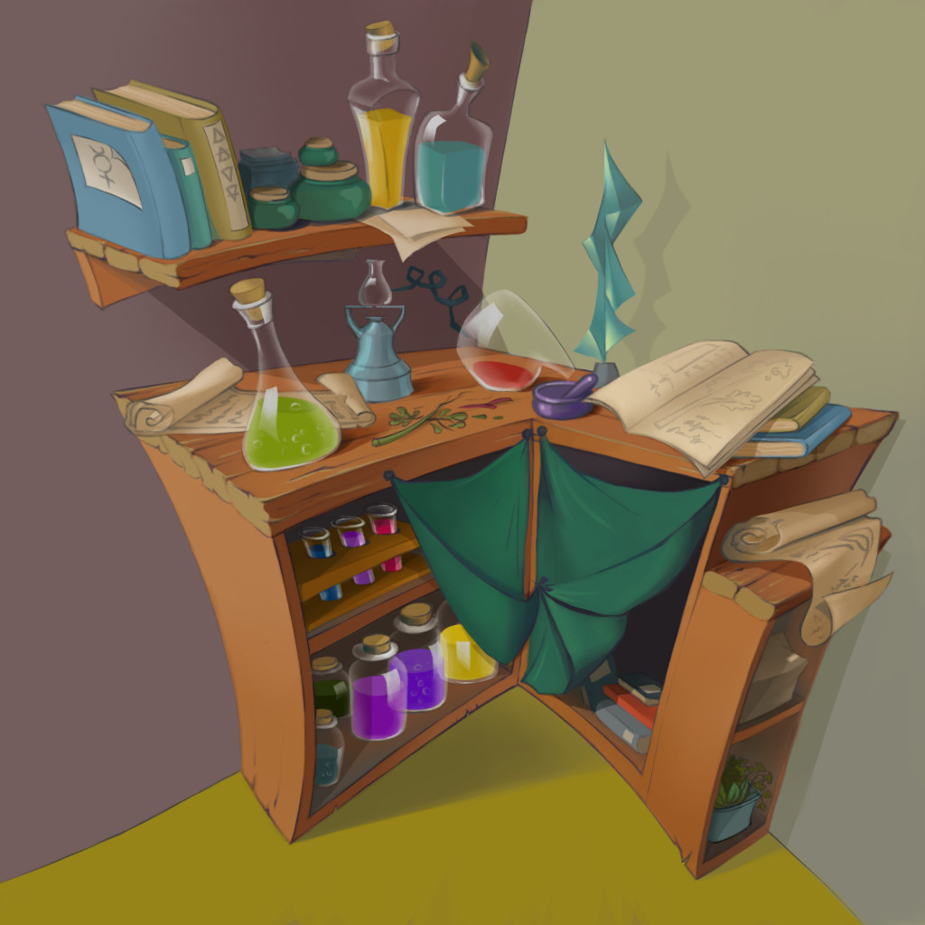 ArtStation - Alchemy workbench