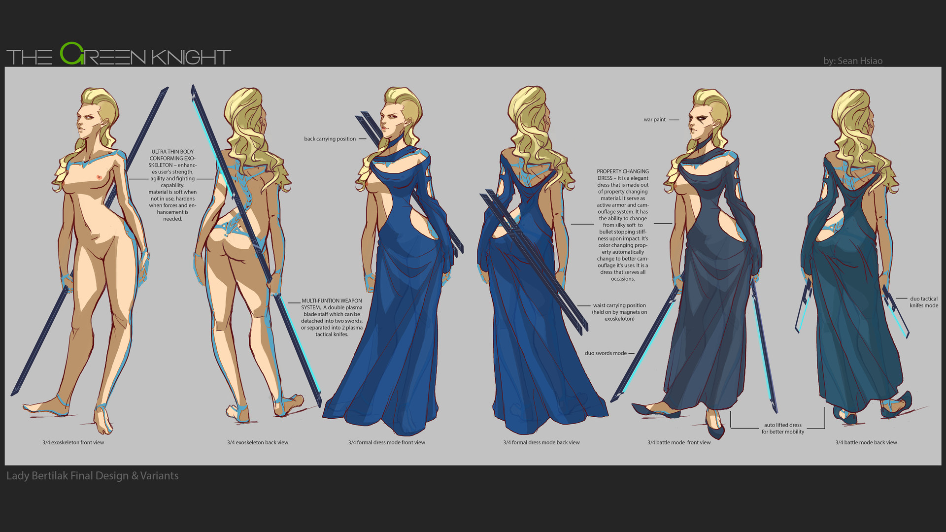 Artstation The Green Knight Lady Bertilak Final Design Variants 2 Sean Hsiao