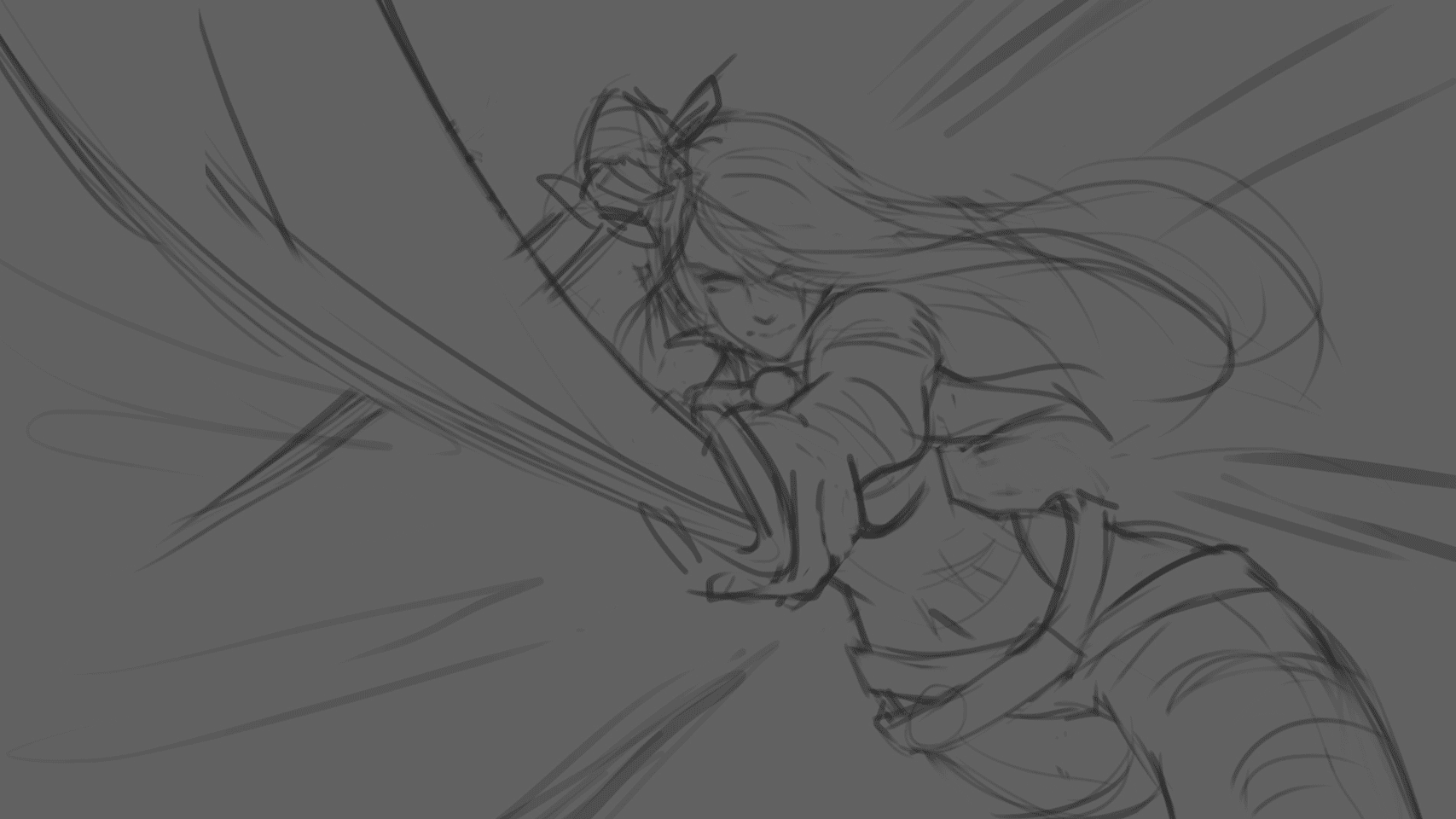 ArtStation - Katarina - League of Legend Fan art, image size:1707x960