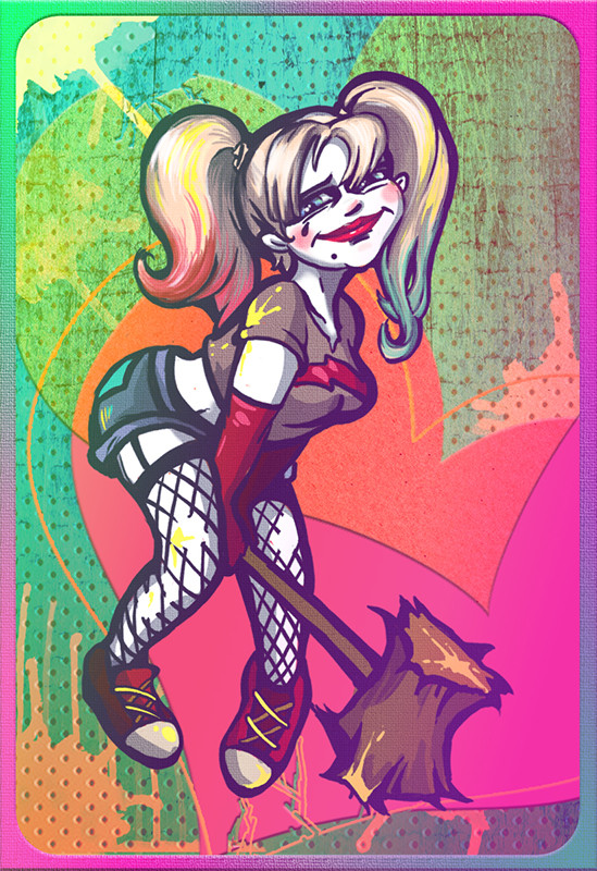Ekaterina Borisova - Joker and Harley Quinn cards
