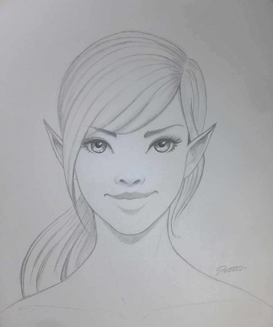 Artstation Elf Girl Patrik Nordlund