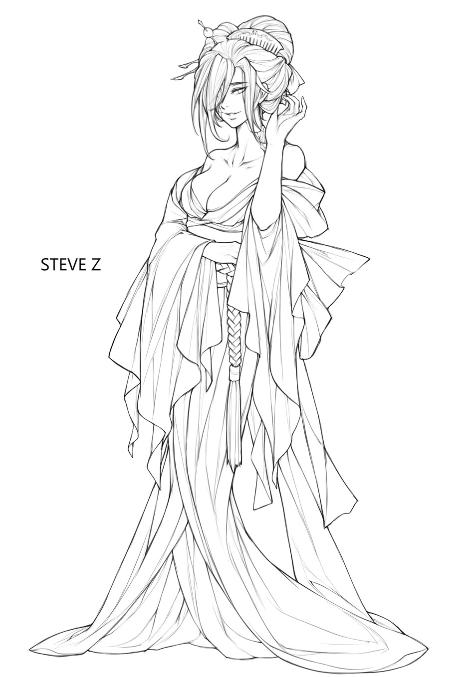 Wallpaper Artstation Hone Onna Steve Zheng Free