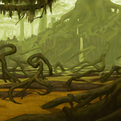 Anthony rubier peinture land jungle