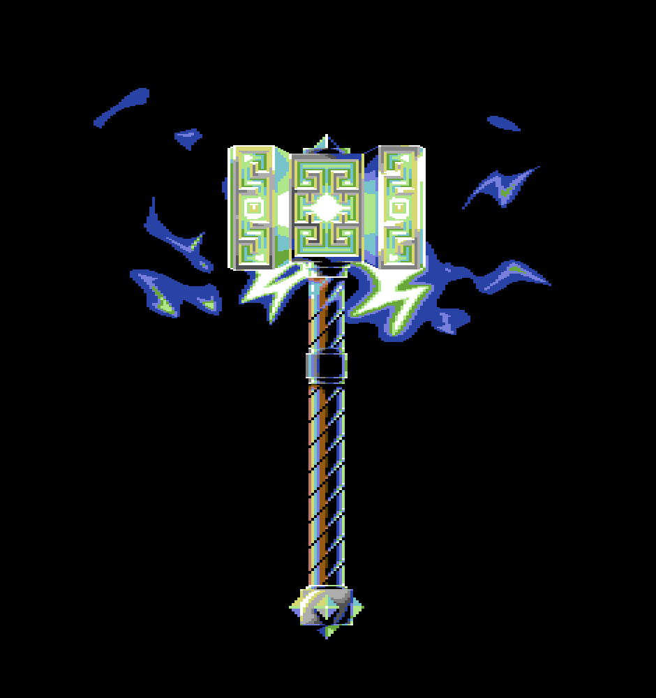 Matt Shaw Animated Pixel Art Hammers