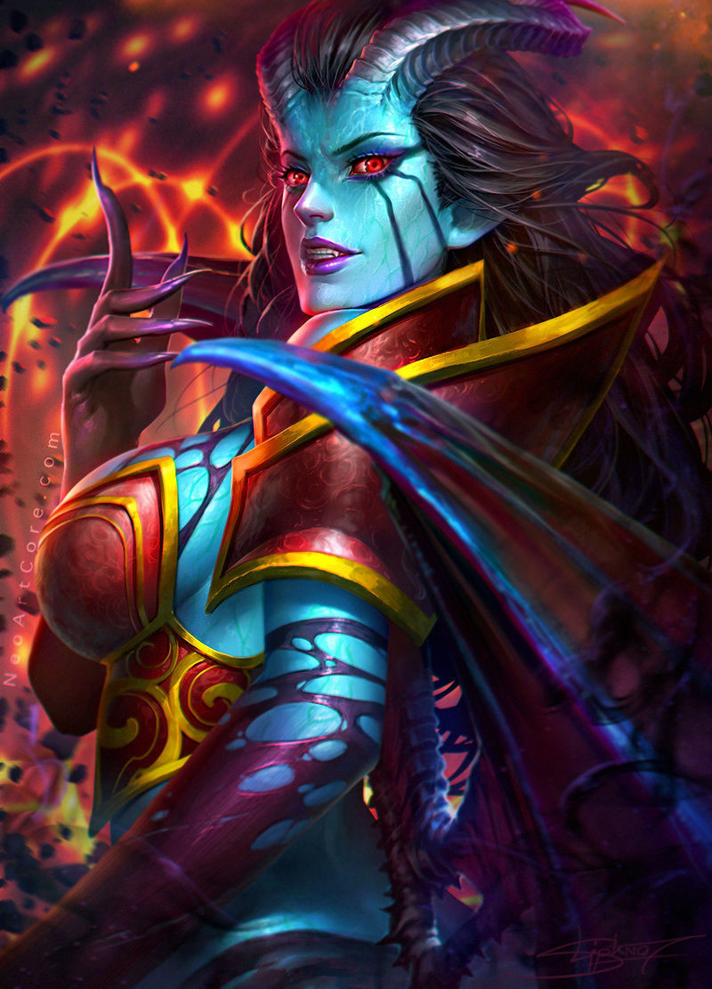 Artstation Dota2 Queen Of Pain Fanart Neoartcore Thongmai artstation dota2 queen of pain fanart