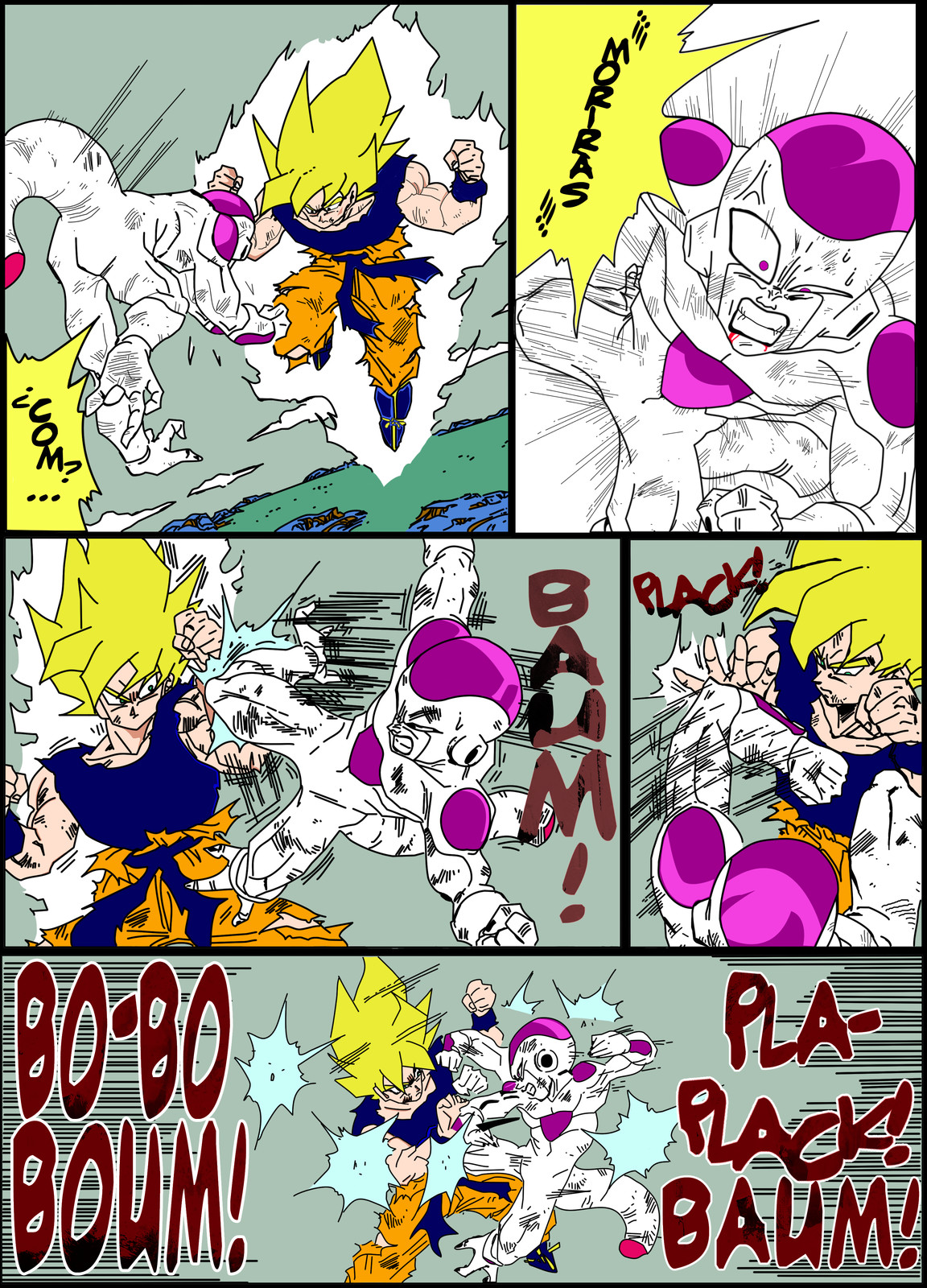 Artstation Dragon Ball Z Super Saiyan Son Goku Vs Freezer Jose