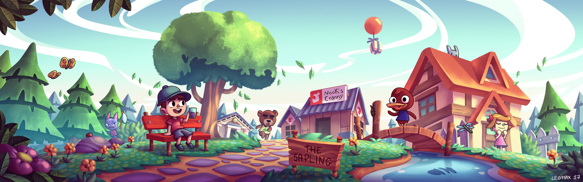 Massimo Di Leo - Animal Crossing Illustration